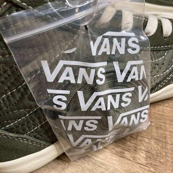 VANS The Lizzie Quilted Grape Leaf Green Skate Shoes Women's 10.5 Men's 9 NEW - Picture 10 of 10